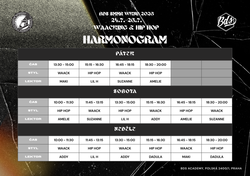 Harmonogram BDS SMMR WKND 2026